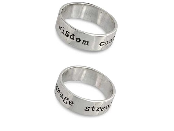 Wisdom Courage Strength Ring | Sterling Silver | … - image 1