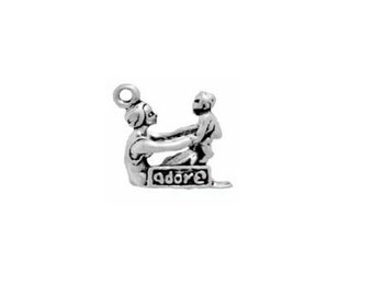 Ciondolo mamma e bambino in argento sterling / Gioielli mamma e bambino