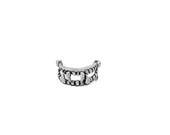 Fangs Charm Sterling Silver | Vampire Jewelry | Halloween Jewelry | Made in USA