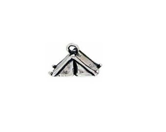 Tent Charm Sterling Silver | Camping Charm | Made in USA