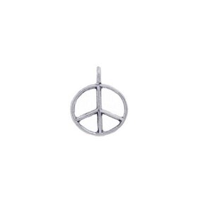 Peace Zeichen Charm Sterling Silber, Peace Zeichen Anhänger