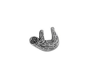 Faultier Anhänger Sterlingsilber | Bären Schmuck | Hergestellt in den USA