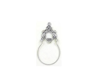 Charm Halter, Halskette Sterling Silber | Blumen Charm | Blumen Schmuck