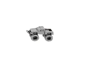 Monster Truck Charm Sterling Silver | Off-Road Jewelry | Made in USA