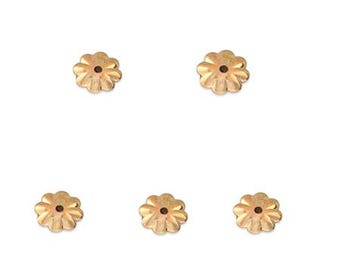 Gold Filled Bead Caps | 4mm | 5mm Bead 14/20 Fill