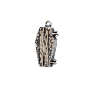 Coffin Charm Sterling Silver | Coffin Jewelry | Halloween Jewelry