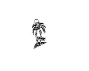 Ciondolo Hawaii in argento sterling / Gioielli hawaiani / Gioielli tropicali / Prodotto negli Stati Uniti