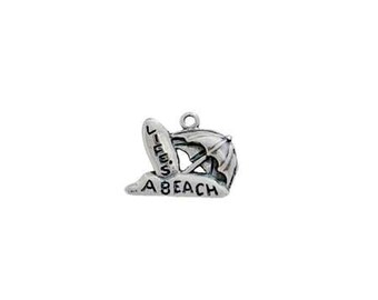 Life's a Beach Charm Sterling Silver | Made in USA