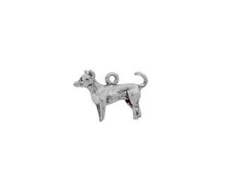 Chihuahua-bedel sterlingzilver | Hondenbedel | Gemaakt in de VS