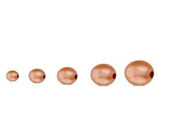 Solid Copper Round Spacer Beads. 2mm, 3mm, 4mm, 5mm, 6mm, 8mm, and 10mm Copper Beads, Jewelry Making Supplies