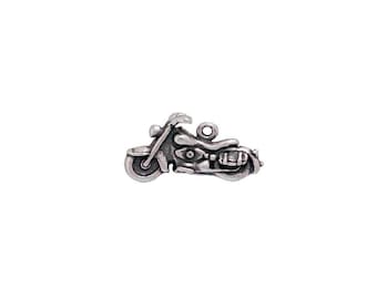 Dije de motocicleta de plata esterlina / Joyería de moto / Joyería de transporte