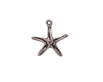 Stjärnfiskberlock i sterlingsilver | Sjöstjärnesmycken | Tillverkad i USA