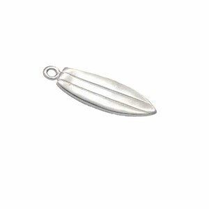 925 Sterling Silver Surfboard Pendant Charm - Handmade Beach Jewelry For Surfers - View #6