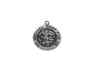 Sterling Silver Saint Michael Medal - Powerful Protection Jewelry for Individuals