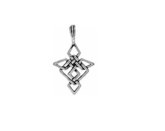 Pendentif croix celtique en argent sterling | Fabriqué aux États-Unis