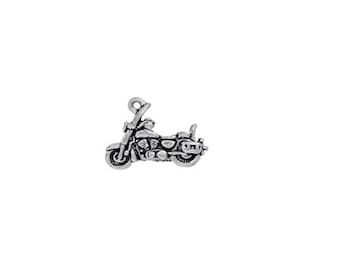 Colgante de motocicleta de plata de ley / Hecho en EE. UU.