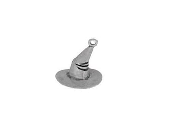 Premium Quality Witch Hat Charm | Sterling Silver Halloween Jewelry
