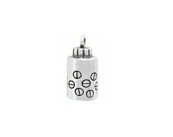 Prescription Bottle Charm Sterling Silver | RX Charm | Pharmacist Jewelry