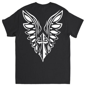 Camiseta cristiana Alas de Ángel: Un regalo de elegancia celestial