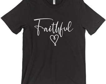 Maglietta della fede per lei Maglietta cristiana regalo per regalo cristiano per maglietta religiosa regalo cuore fedele