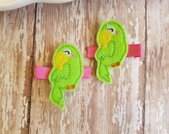 Bird Hair Clip, Bird Hairbow, Bird Hair Bow, Parrot Hair Clip, Felt Hair Clip, Hair Bows, Hair Bow clips, Barrettes, Toddler Hairclips