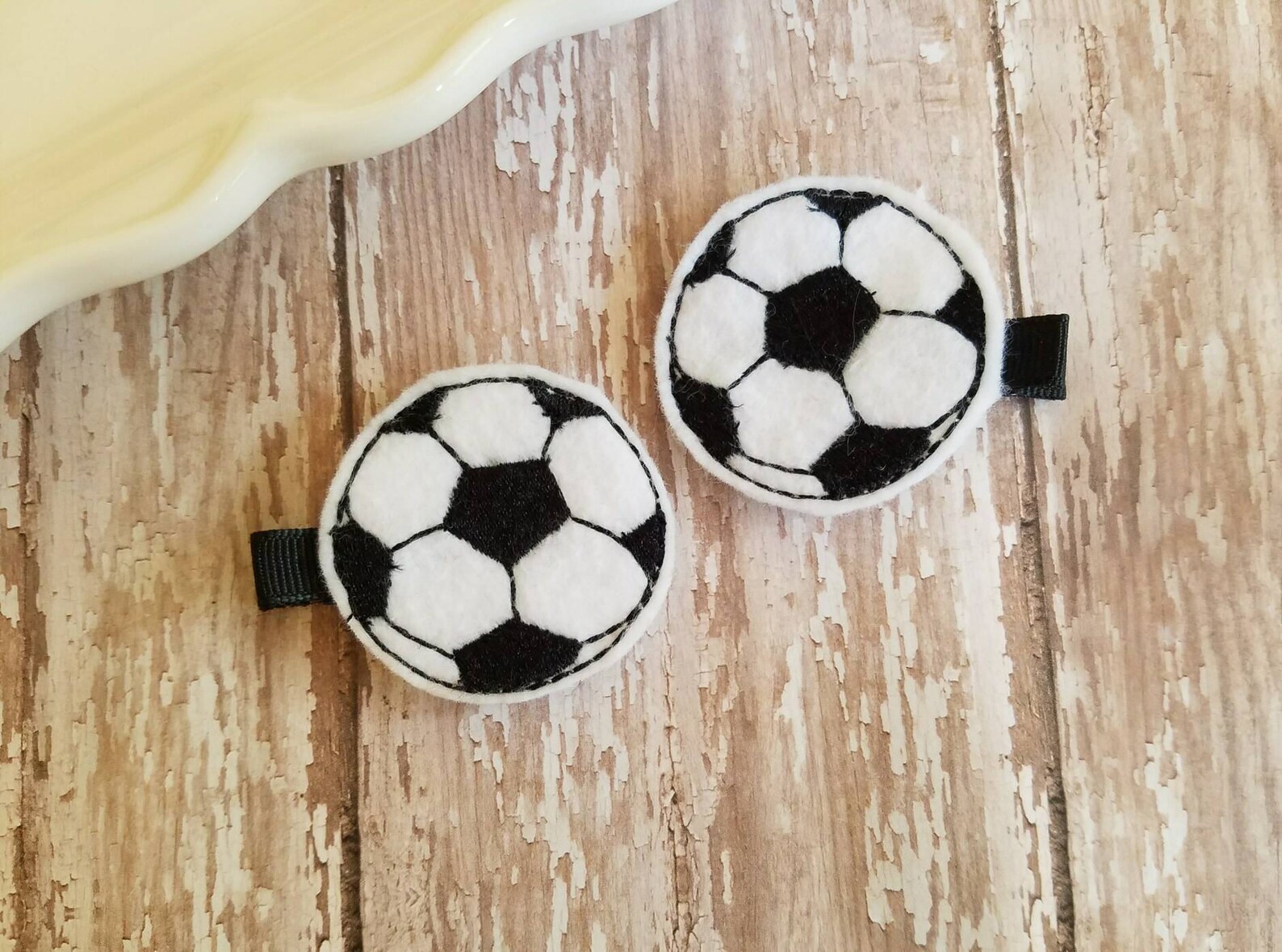 Soccer Hair Clip Soccer Hair Bow Soccer Hair Accessories Etsy