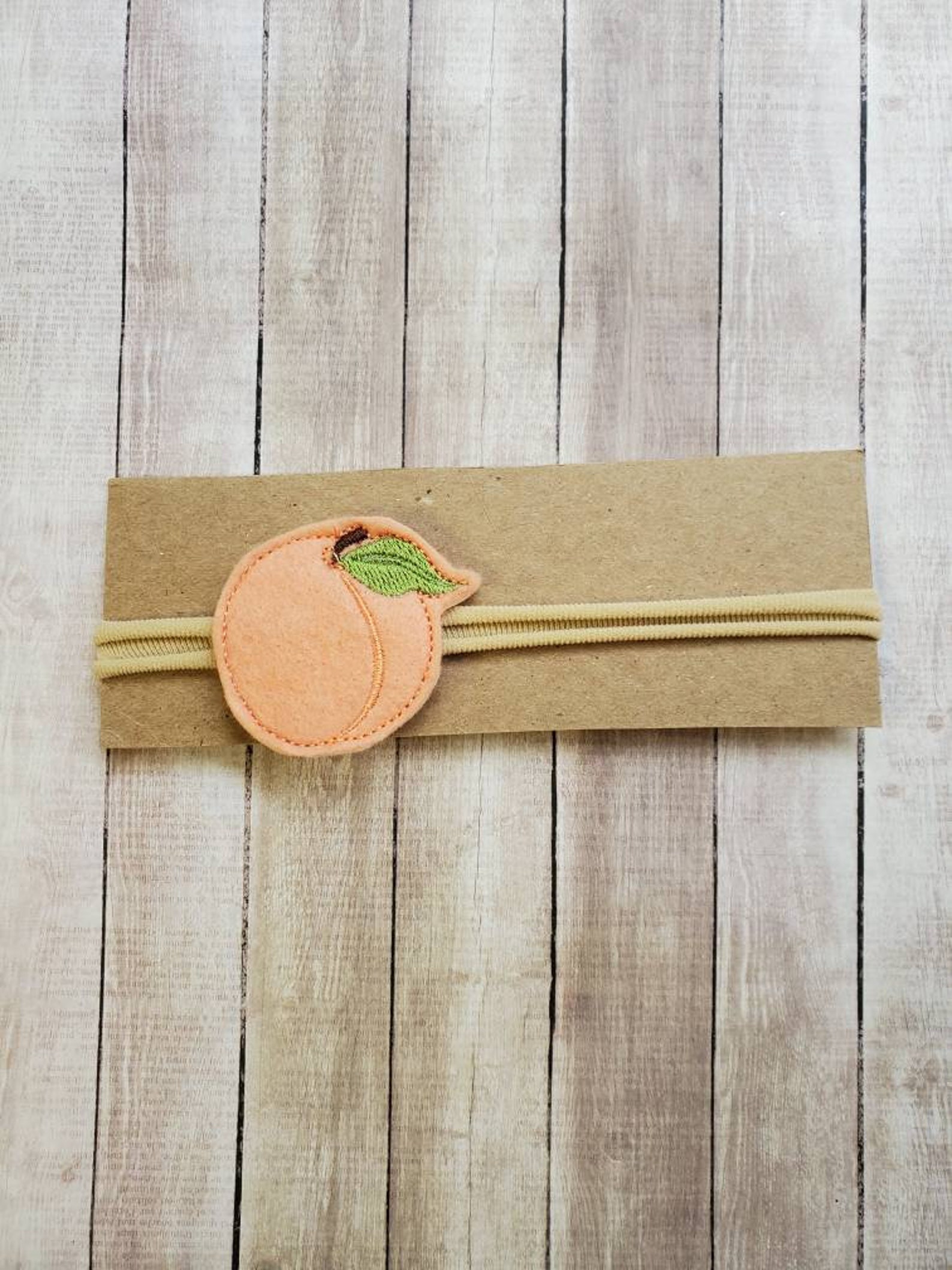 Peach Hairbow Peach Hair Clip Peach Hair Accessory Felt Etsy