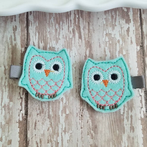 Owl Hair Clip, Owl Bow, Felt Hair Clips, Owl Hair Accessories, Hair Clip, Hair Bows, Hair Bow Clip, Girl Toddler, Hair Accessories