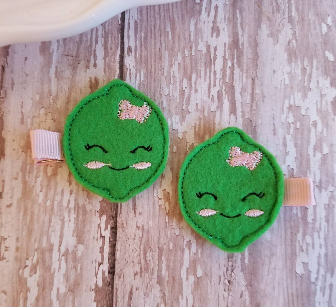 Lemon and Lime Fruit Hair Clip Lemon Hair Clip Lime Hair Etsy