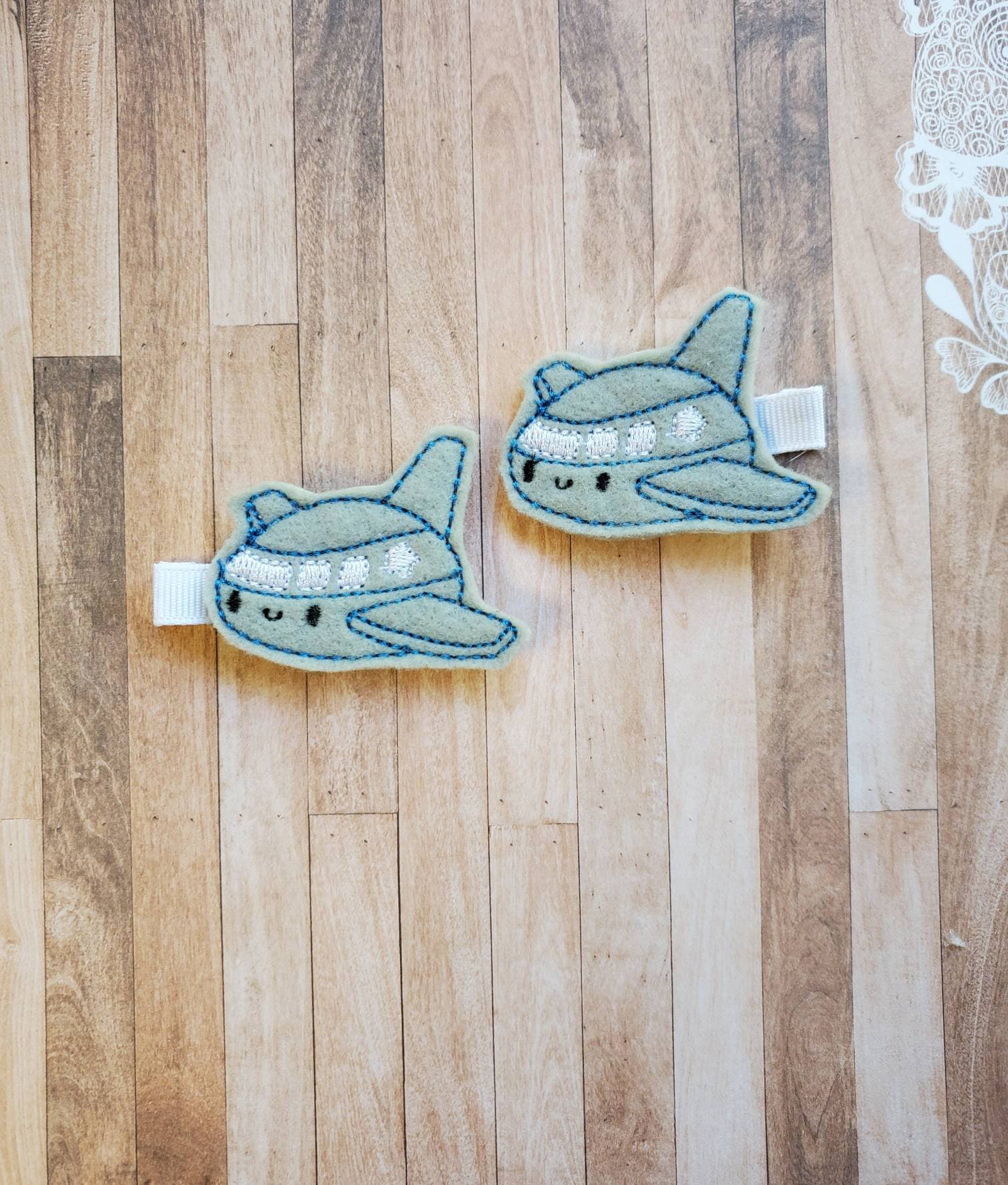 Airplane Hair Clips Airplane Hair Clip Airplane Hair Bow Etsy 日本
