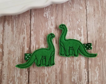 Dinosaur Hair Clip, Dinosaur Hair Clips, Dinosaur hair Bow, Hair Clippies, Felt hair Clips, Hair Bows, Dino Hair Clips, Barrettes