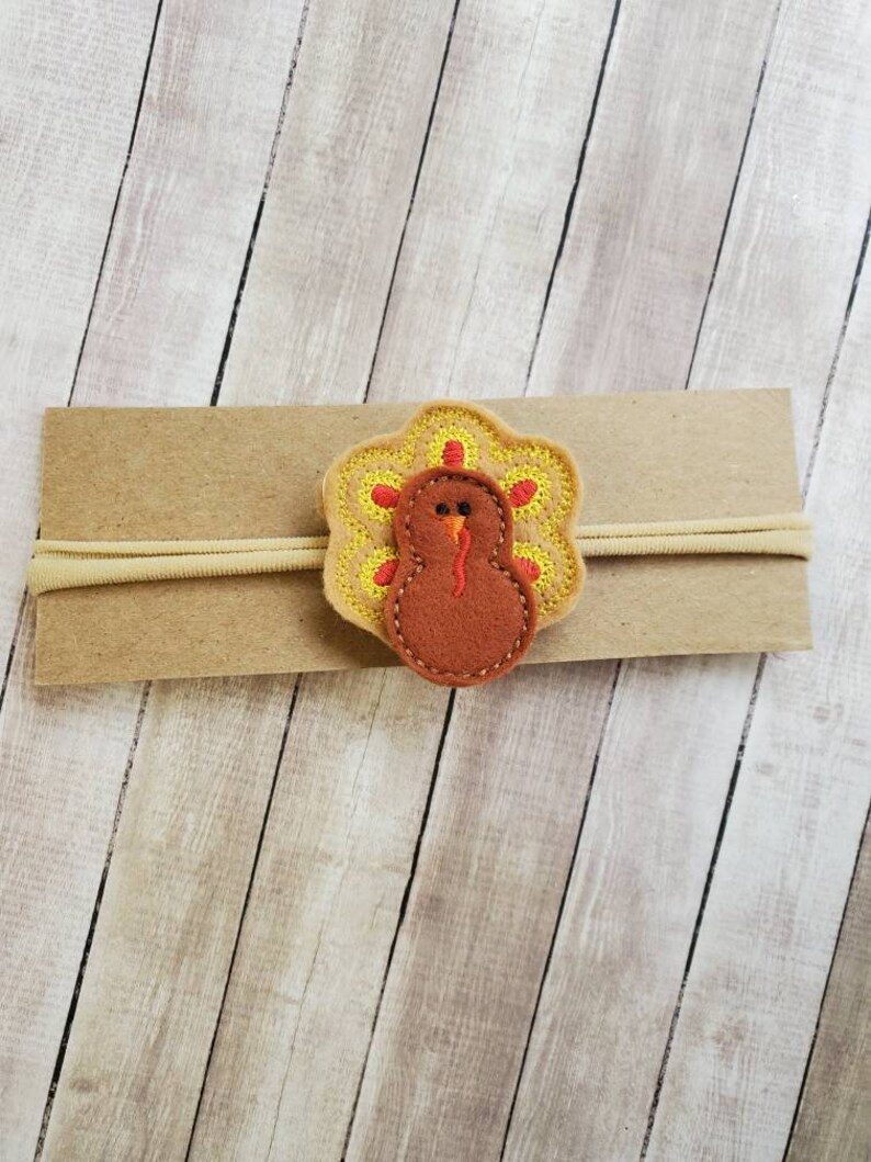 Turkey Hair Clip Turkey Hair Bow Turkey Hair Accessories Etsy