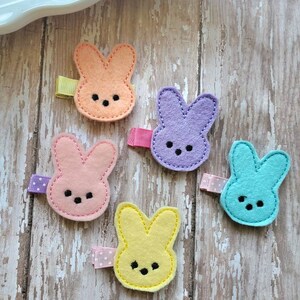 Bunny Hair Clip, Bunny Hair Bow, Bunny Hair Accessories, Easter Hair Clip, Felt Hair Clips, Hair Clippies, Hair Bows, Toddler, Barrettes