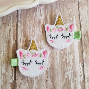 Unicorn Hair Clip, Unicorn Hair Bow, Unicorn Hair, Hair Accessories, Felt Hair Clip, Hair Clip, Hair Clippies, Toddler Hair Clips, Barrettes