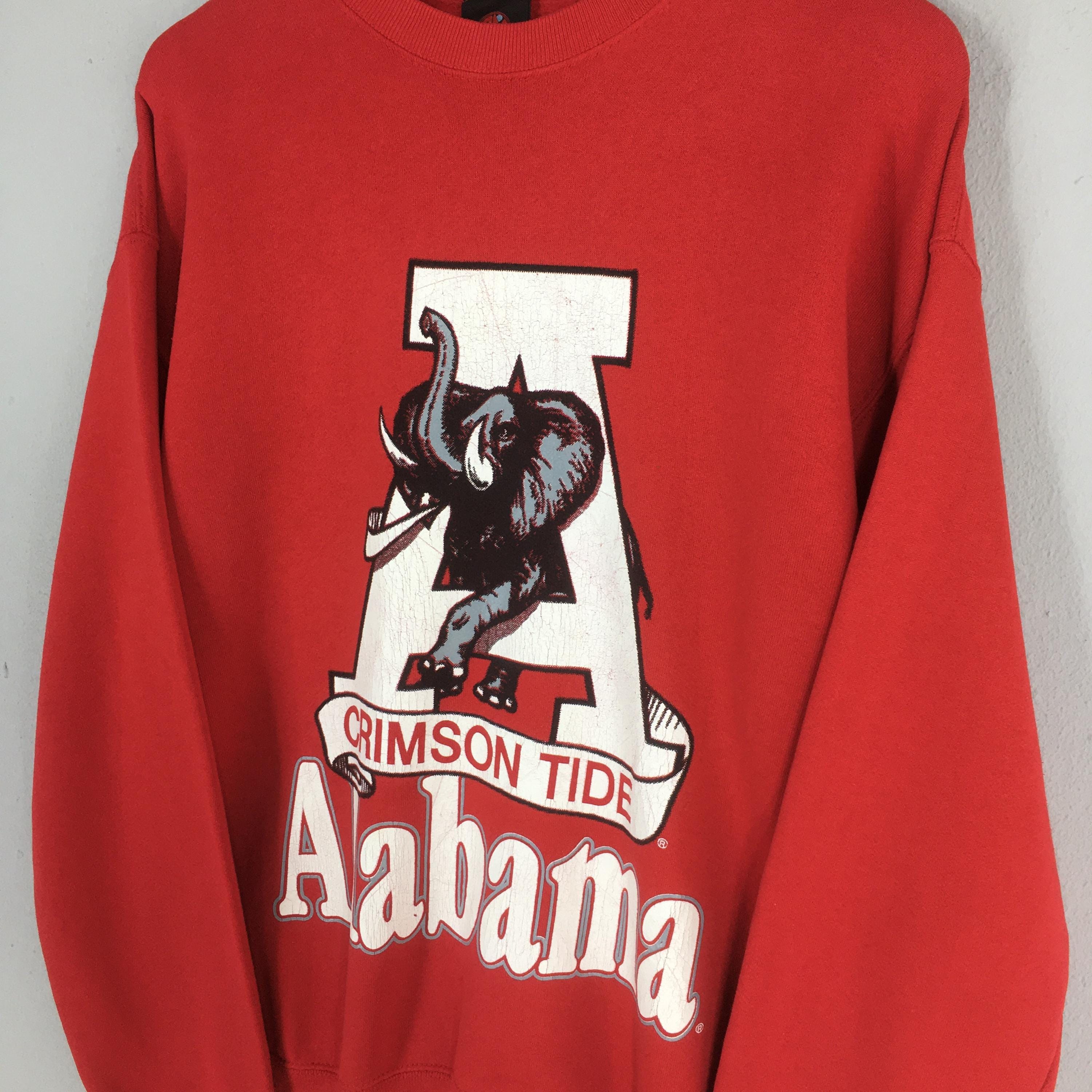 Vintage 90s Alabama Crimson Tide NCAA Red Sweatshirt Large