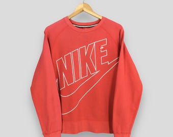 Vintage Y2K Nike Big Swoosh Sweatshirt Large Nike Spell Out Logo Printed Crewneck Nike Sportswear Sweater Nike Swoosh Pullover Jumper Size L