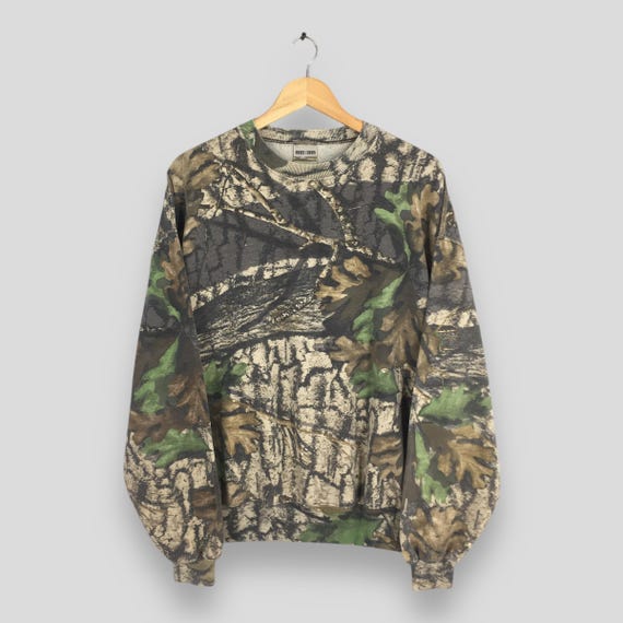 Vintage Jerzees Outdoors Mossy Oak Camo Sweatshirt Xlarge