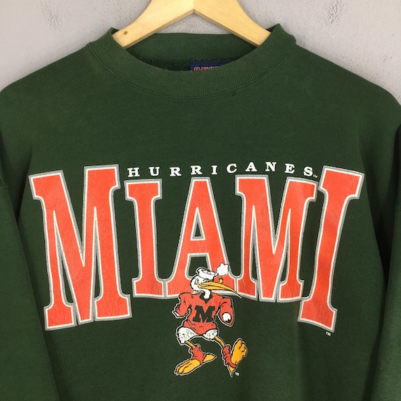 Miami Hurricanes フットボールシャツ XL マイアミハリケーンズ 00s Miami Hurricanes Baseball Shirt 緑 XL マイアミ
