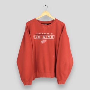 Vintage 90s Detroit Red Wings NHL Sweatshirt XLarge Detroit Red Wings NHL Crewneck National Hockey League Jumper Detroit Pullover Size XL
