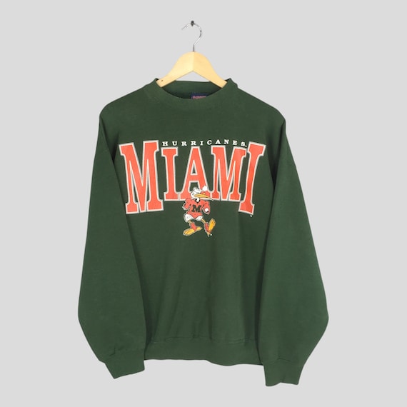 Miami Hurricanes フットボールシャツ XL マイアミハリケーンズ 00s Miami Hurricanes Baseball Shirt 緑 XL マイアミ