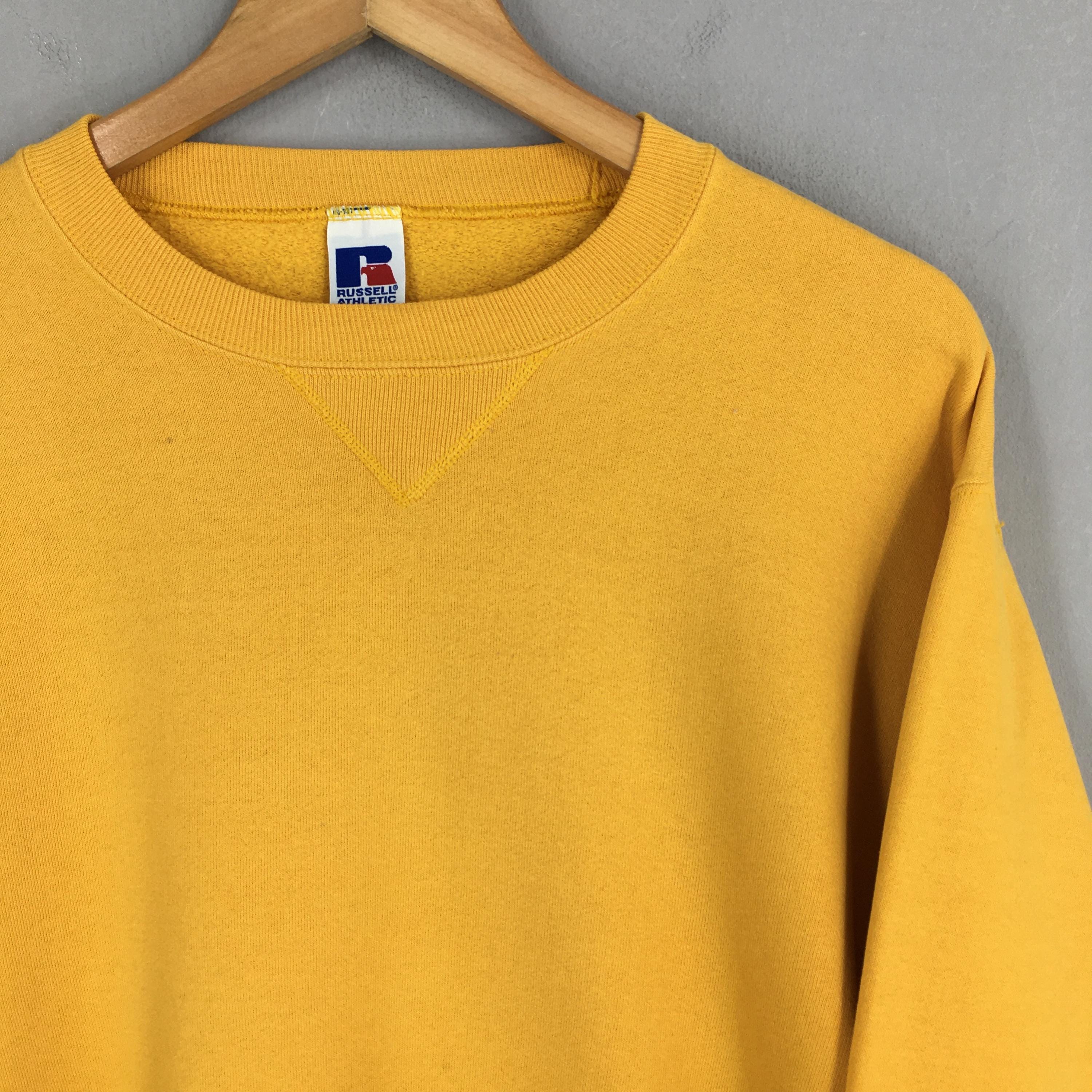1990s russell front V sweatshirt ベージュ　L 1990s russell front V sweatshirt ベージュ L