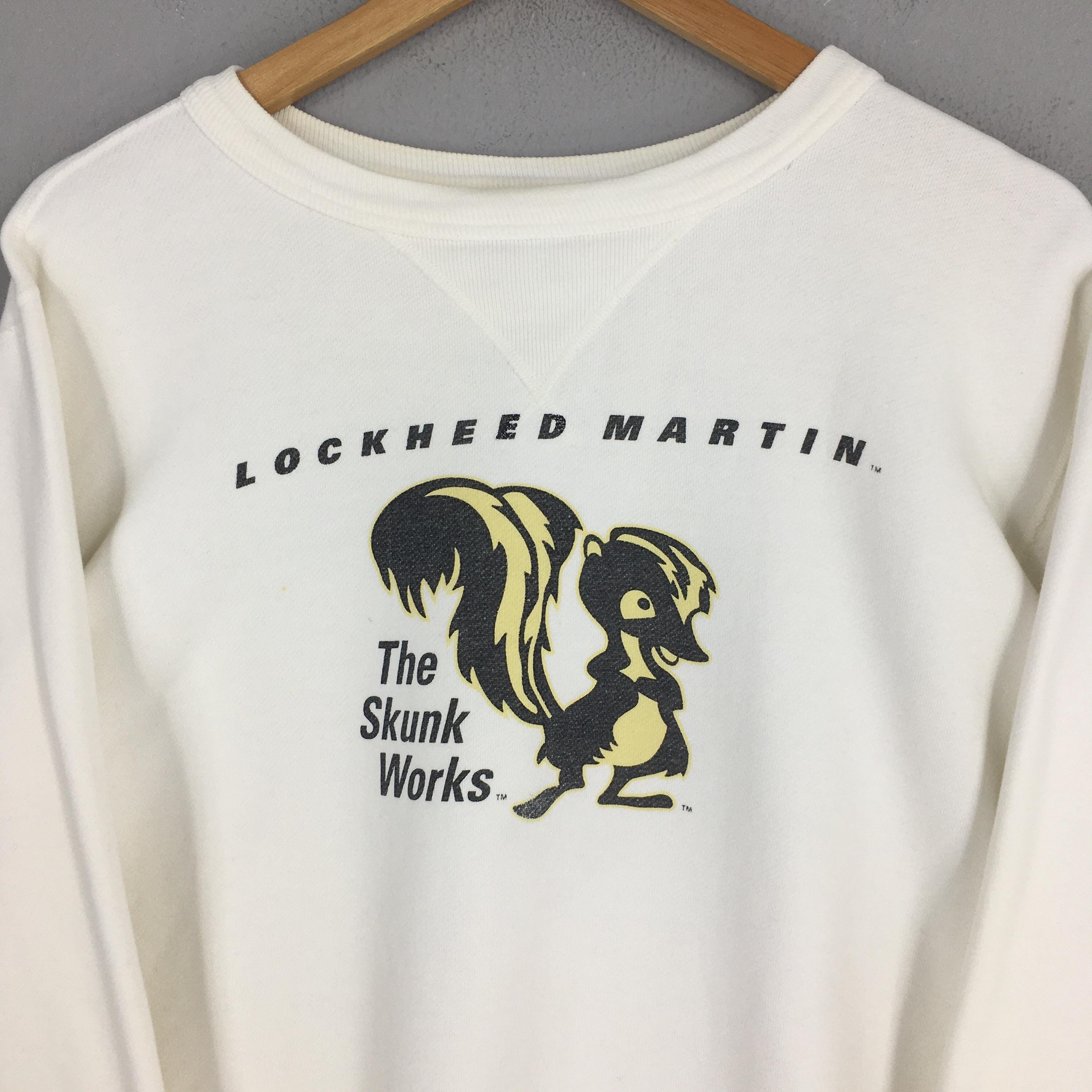 Vintage Buzz Rickson Lockheed Martin White Sweatshirt Medium Buzz