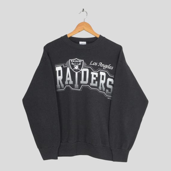 Vintage Los Angeles Raiders NFL Black Sweatshirt Large LA Raiders