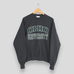 Vintage Champion Ohio State University Sweatshirt Medium Ohio Printed Spell Out Crewneck Ohio Buckeyes Jumper Osu Football Sweater Size M