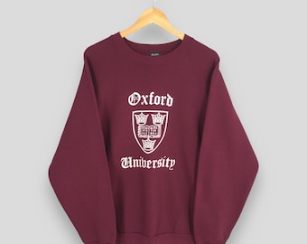 Vintage 90s Oxford University Red Sweatshirt Large Oxford
