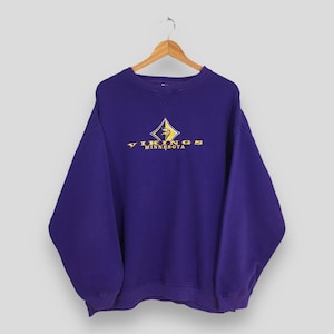 vintage Minnesota Vikings NFL sweat-shirt violet XL grande ligue nationale de football pull Vikings pull Minnesota Vikings pull Vikings XL