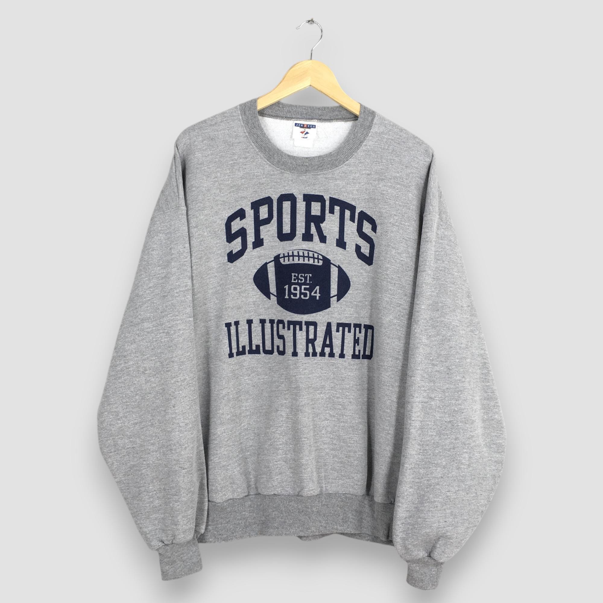 Vintage 90s Sports XXL Illustrated Gray Sweatshirt Xlarge Sport