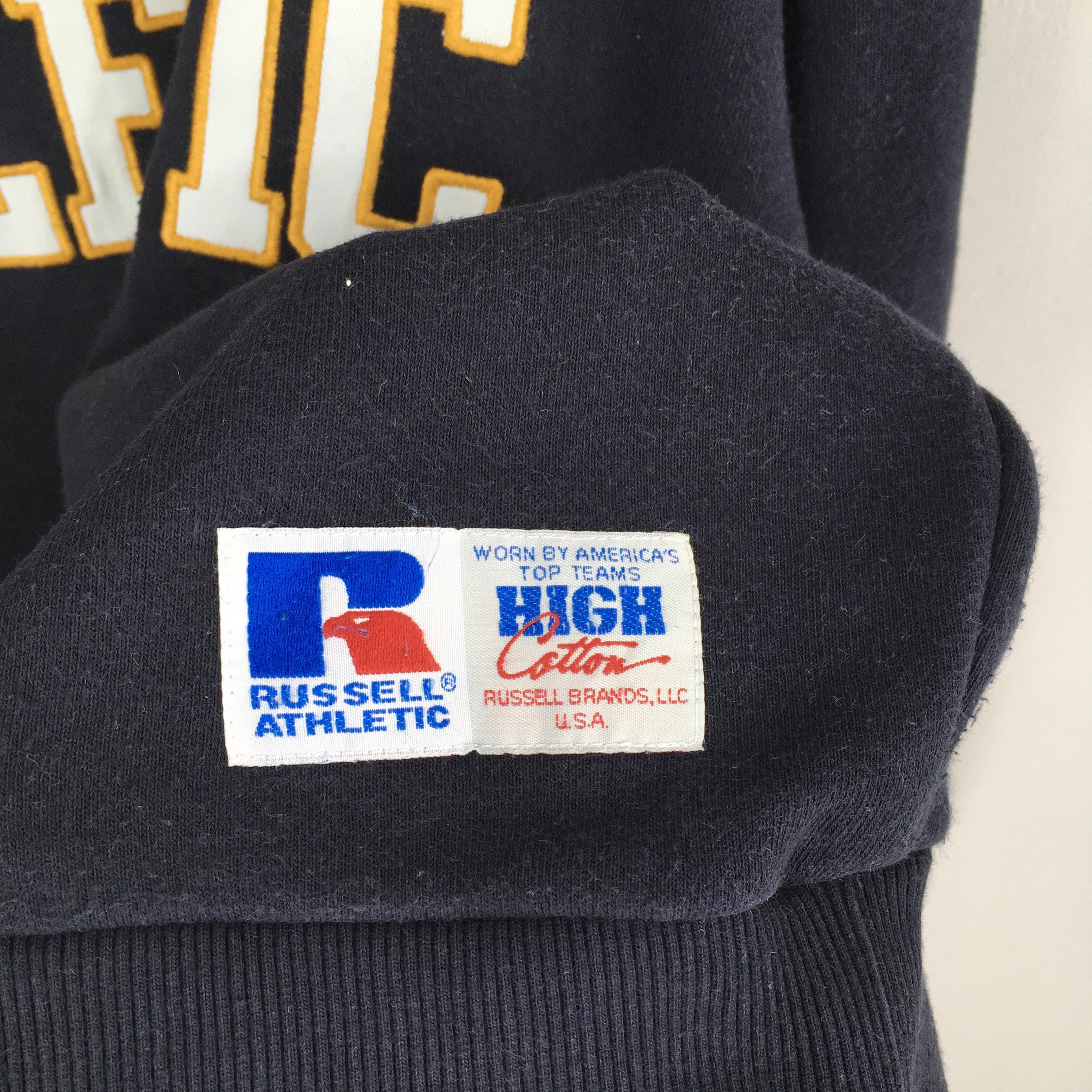 Vintage 90s Russell Athletic Black Sweatshirt Medium Russell