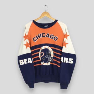 Vintage 90s Chicago Bears NFL Multicolor Sweatshirt Large Chicago Bears Printed Pullover Chicago Bears Football Sweater Bear Crewneck Size L