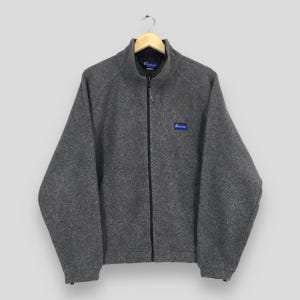 Vintage 90s Penfield Gray Fleece Sweatshirt Large Penfield Polartec Zipper Sweater Oufits Penfield Deep Pile Outerwear Jacket Size L